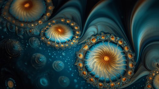 Teal Swirls puzzle preview